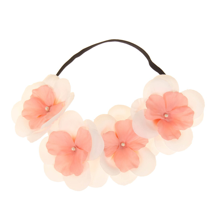 Повязка на голову "Цветочки"