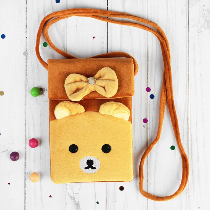 Мягкая сумочка "Медвежонок" с бантом