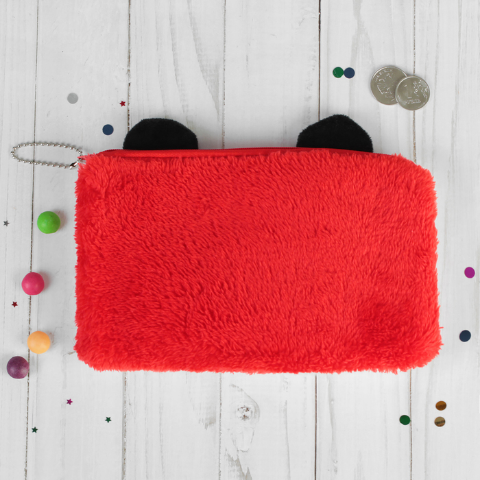 Мягкий пенал "Панда" с красным бантом