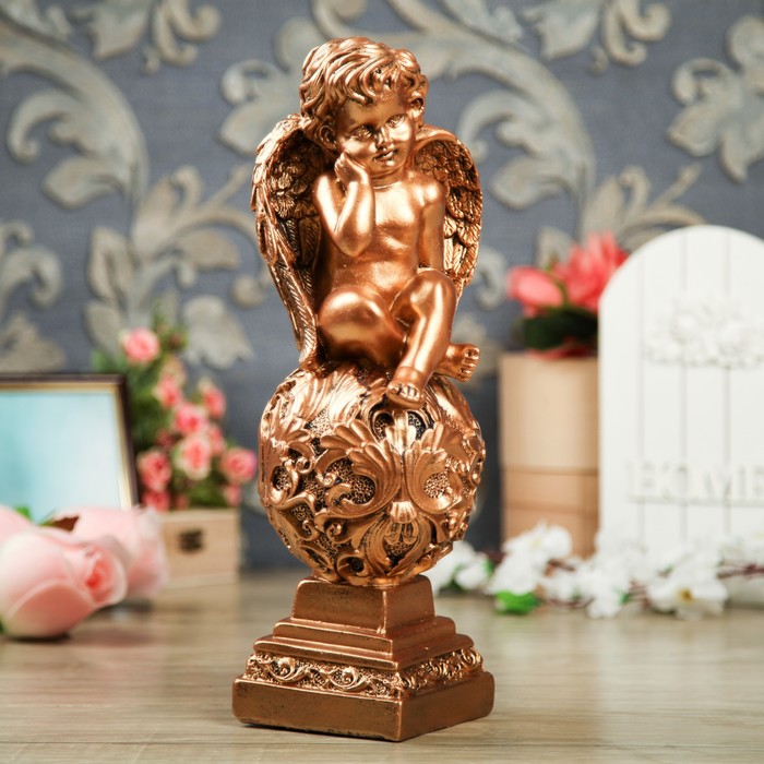 Статуэтка "Ангел на шаре" бронза