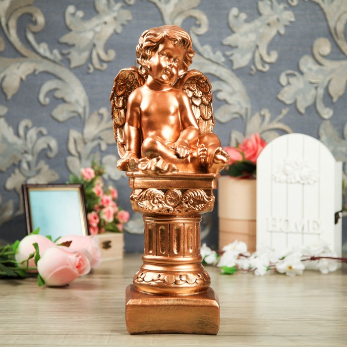 Статуэтка "Ангел на колонне" бронза