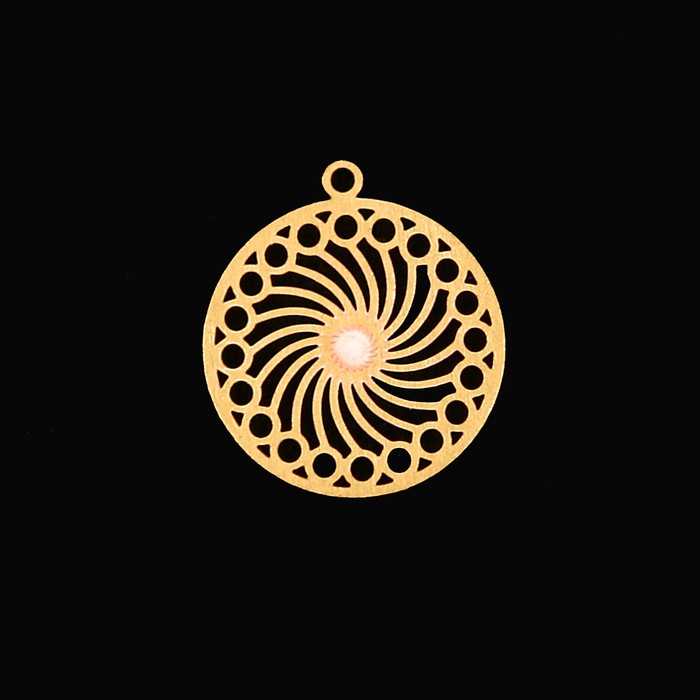 Декор для творчества металл "Бесконечность" золото 1,5х1,5 см