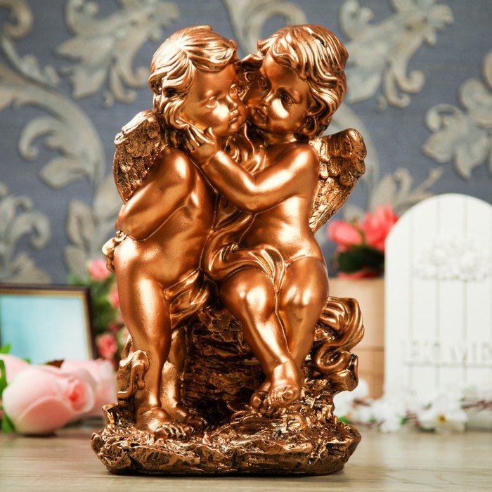 Статуэтка "Пара на камне" бронза