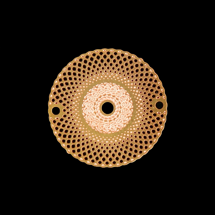 Декор для творчества металл "Медальон" золото 2,1х2,1 см