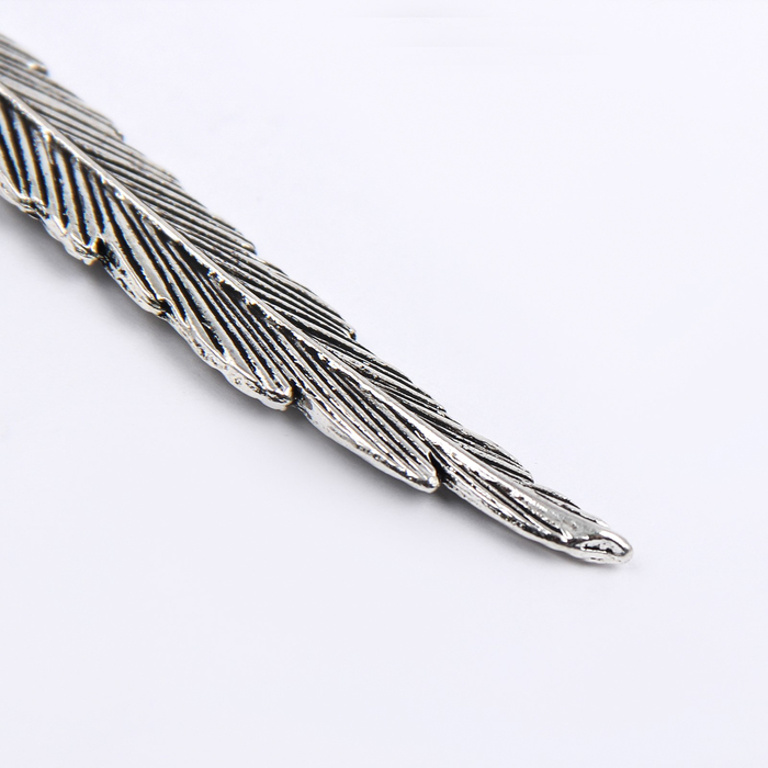 Закладка сувенирная для книг перо с подвеской Ангел со стразами