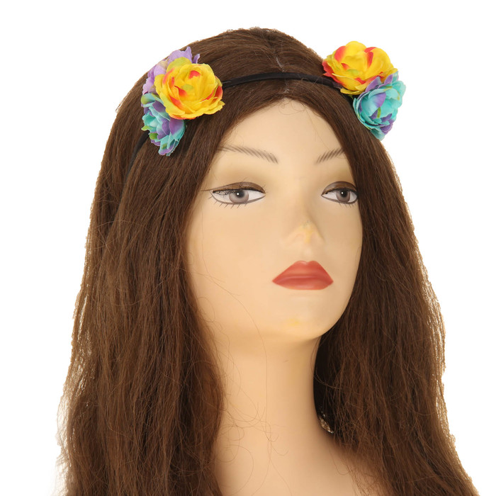 Ободок гавайский "Яркие цветы"