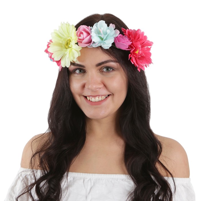 Венок на голову "Цветочная полянка"