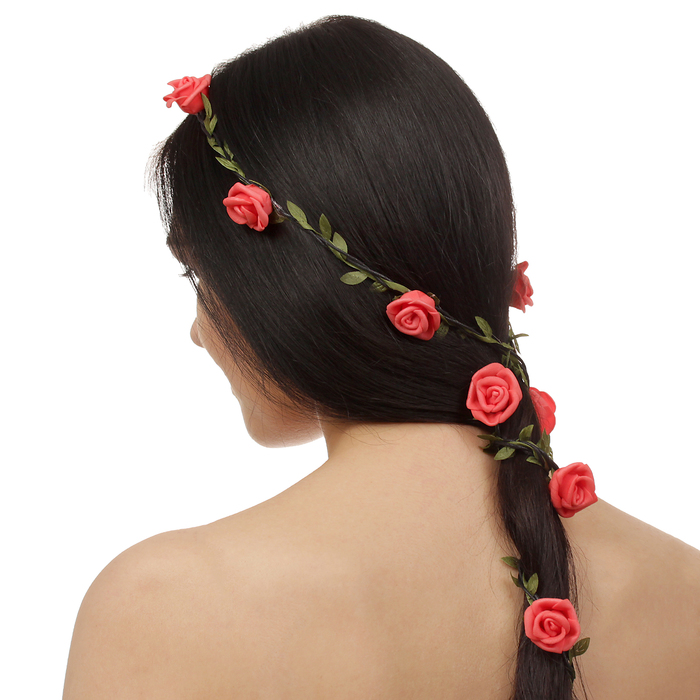 Декор для волос, вплетаемый "Розы"
