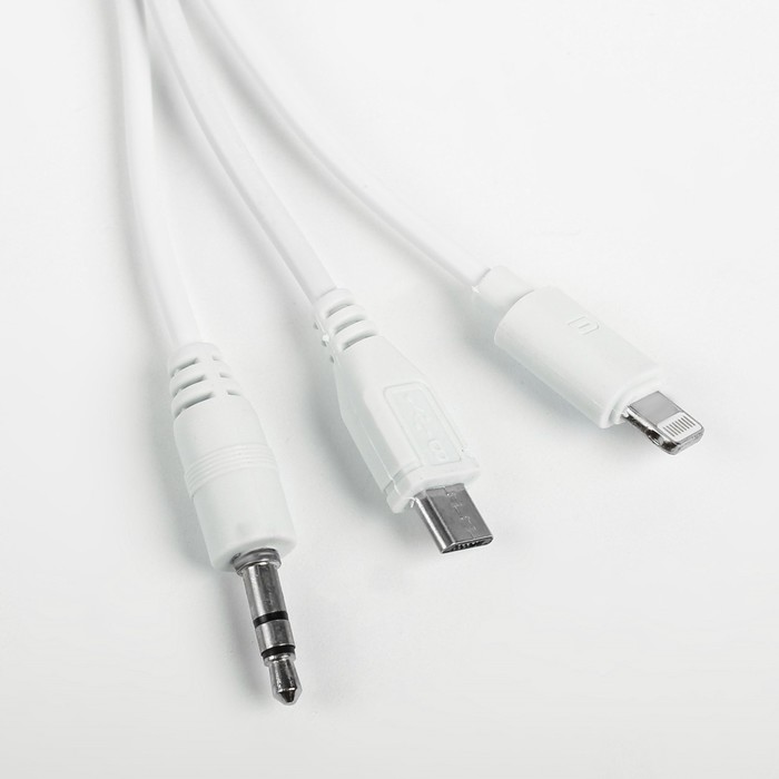 FM - трансмиттер, 12 В, USB/Mp3/WMA/MicroSD, белый