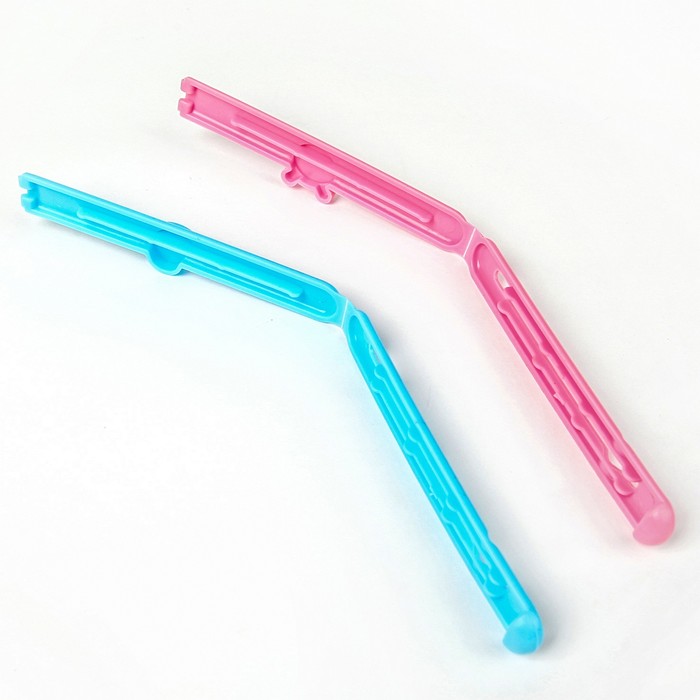 Набор зажимов для пакета 10,5 см, 4 шт, цвет МИКС