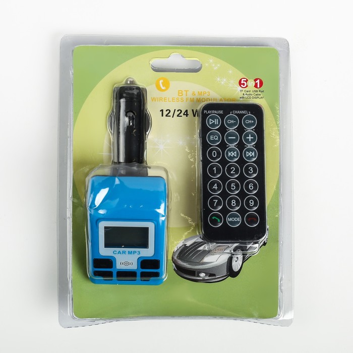 FM - трансмиттер, USB/MicroSD/AUX/MP3/WMA/Bluetooth, МИКС