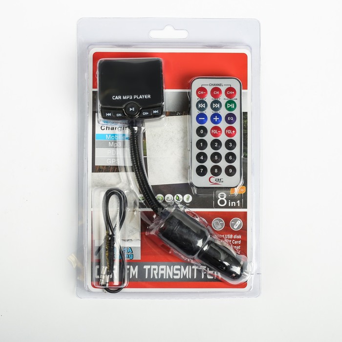 FM - трансмиттер, USB/MicroSD/AUX/MP3/WMA, МИКС