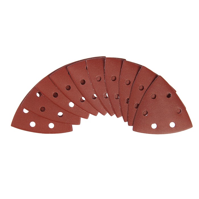 Треугольник абразивный шлифовальный TUNDRA basic под липучку 93 мм (набор 10 шт), Р400