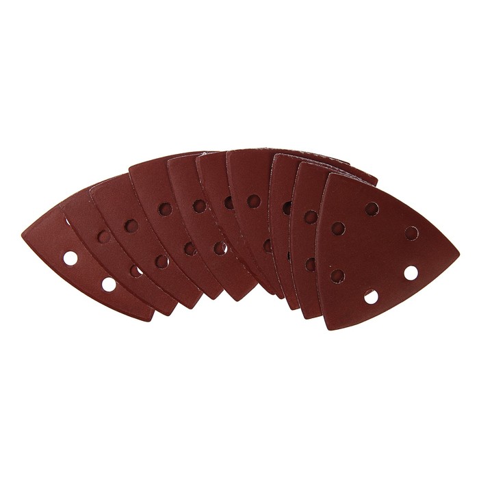 Треугольник абразивный шлифовальный TUNDRA basic под липучку 93 мм (набор 10 шт), Р600