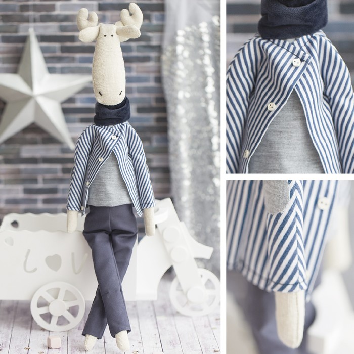 Мягкая игрушка «Домашний лось Митч», набор для шитья, 18 × 22 × 3,6 см