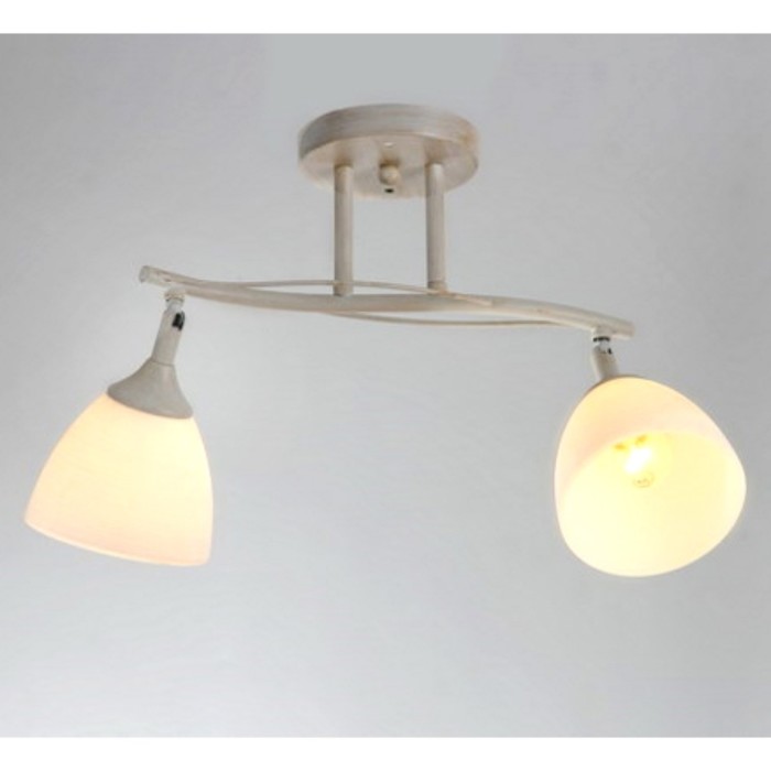 Люстра спот "Диодора" 2xE27x60Вт белый 45x23x26см.