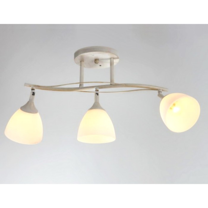 Люстра спот "Диодора" 3xE27x60Вт белый 50x15x24см.