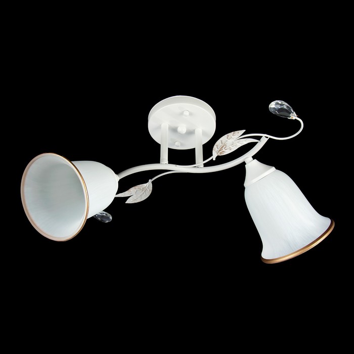 Люстра "Инесса" 2xE27x60Вт белый 45x23x26см.