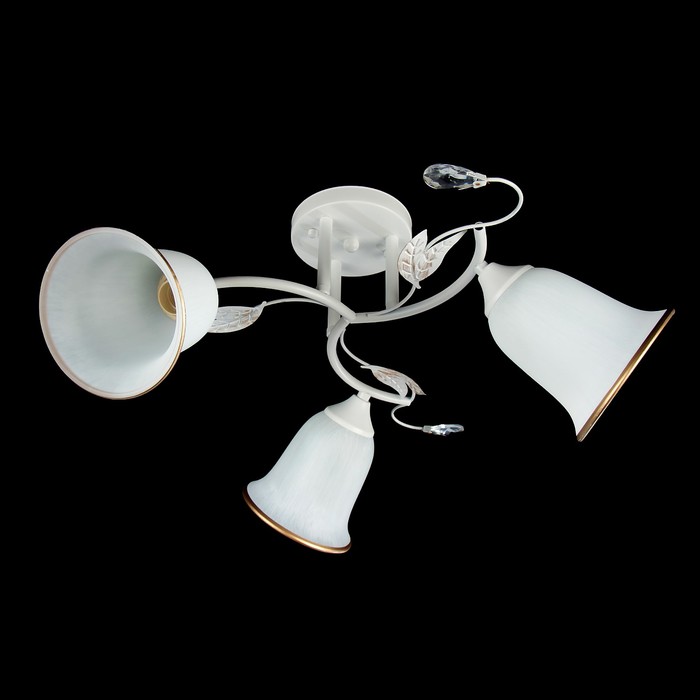 Люстра "Инесса" 3xE27x60Вт белый 50x50x23см.