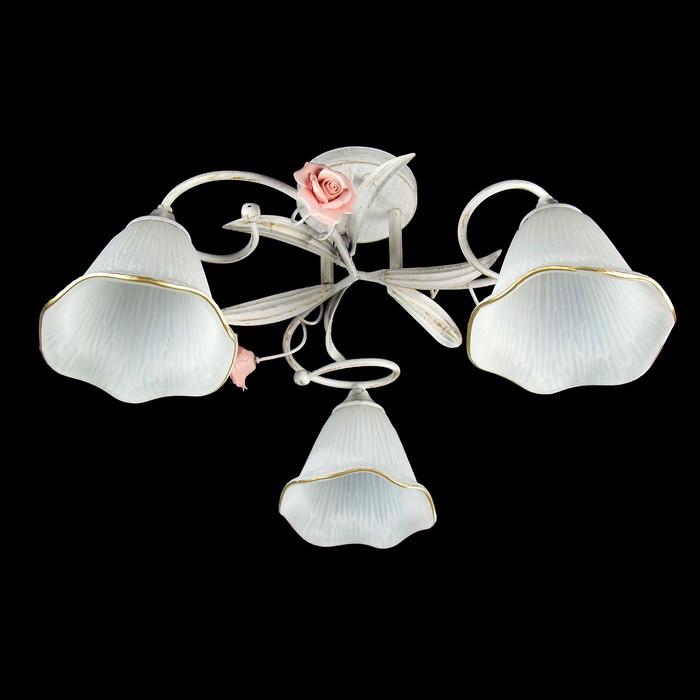 Люстра "Капитолина" 3xE27x60Вт белый 50x50x24см.