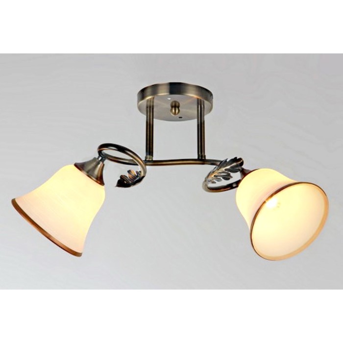 Люстра "Конкордия" 2xE27x60Вт античная бронза 45x23x26см.