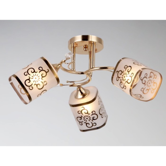 Люстра "Лина" 3xE27x60Вт золото 50x50x23см.