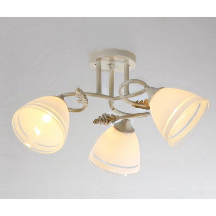 Люстра "Рада" 3xE27x60Вт белый 50x50x23см.