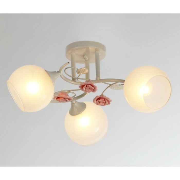 Люстра "Радмила" 3xE27x60Вт белый 50x50x23см.