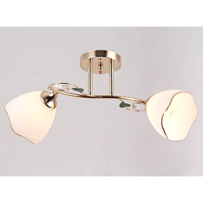 Люстра "Селена" 2xE27x60Вт золото 45x23x26см.