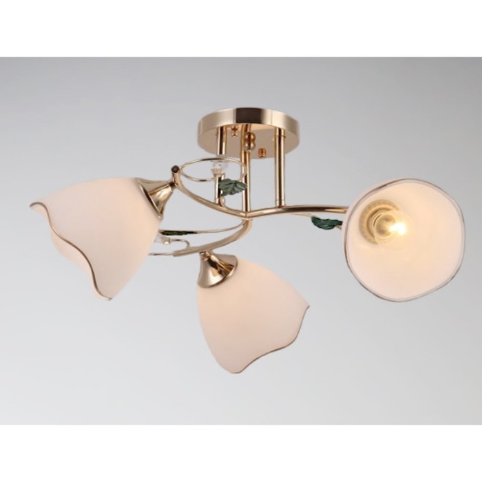 Люстра "Селена" 3xE27x60Вт золото 50x50x23см.