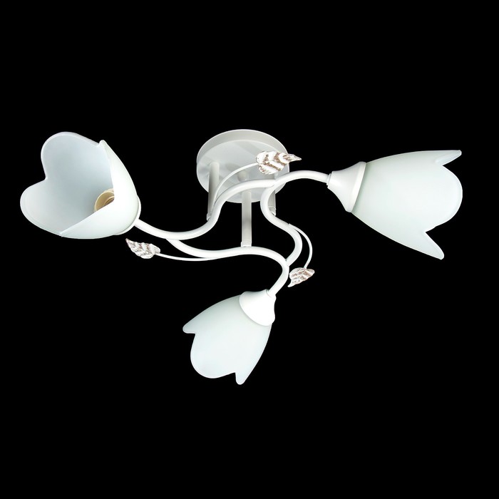 Люстра "Софья" 3xE27x60Вт белый 45x45x23см.