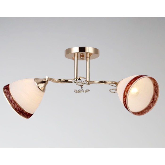 Люстра "Таисия" 2xE27x60Вт золото 45x23x26см.