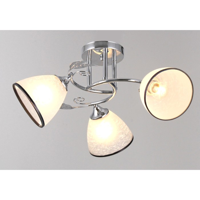 Люстра "Услада" 3xE27x60Вт хром 50x50x23см.