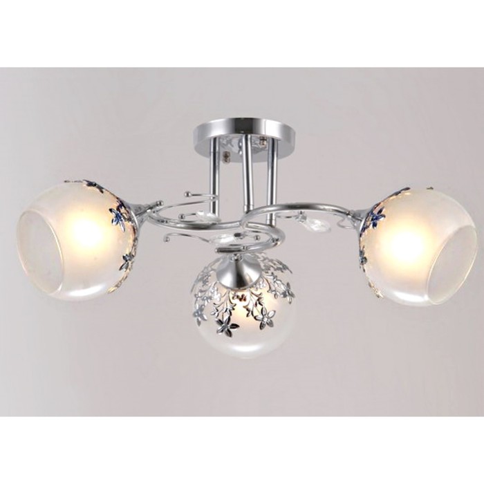 Люстра "Флориана" 3xE27x60Вт хром 50x50x23см.