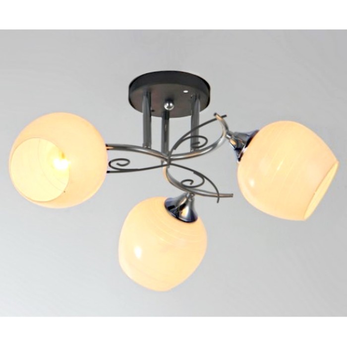 Люстра "Эвридика" 3xE27x60Вт  белый 50x50x23см.