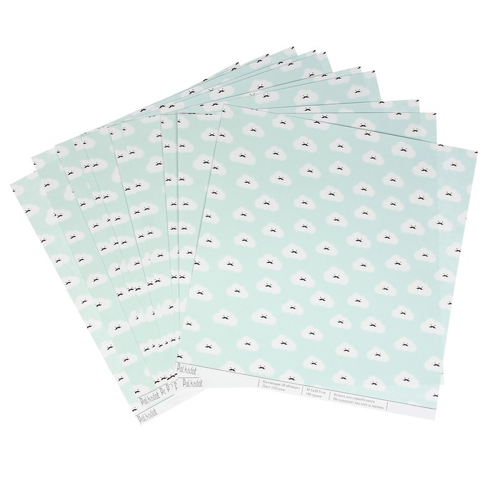 Бумага для скрапбукинга "Облака. В облаках" 30,5х30,5 см