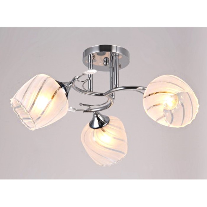 Люстра "Аирис" 3xE27x60Вт хром 50x50x23см.