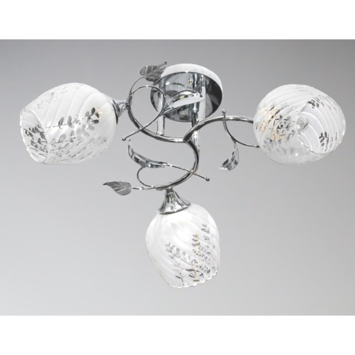 Люстра "Царина" 3xE27x60Вт хром 50x50x23см.