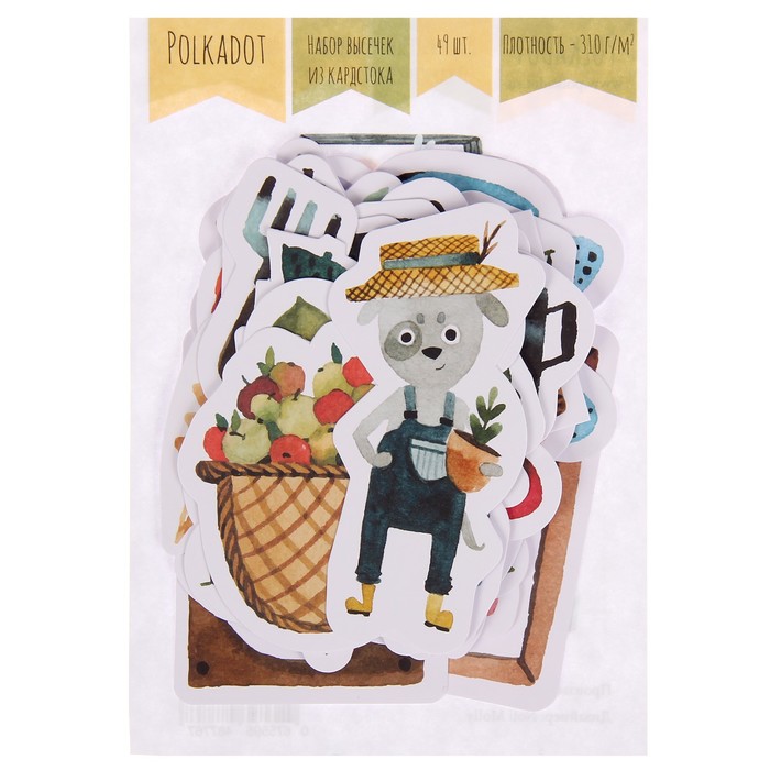 Набор вырубок д/скрапбукинга (49 шт) "Лето на даче"