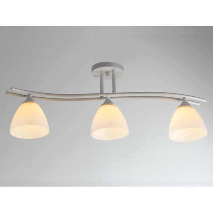 Люстра "Анжелика" 3xE27x60Вт белый 50x15x24см.