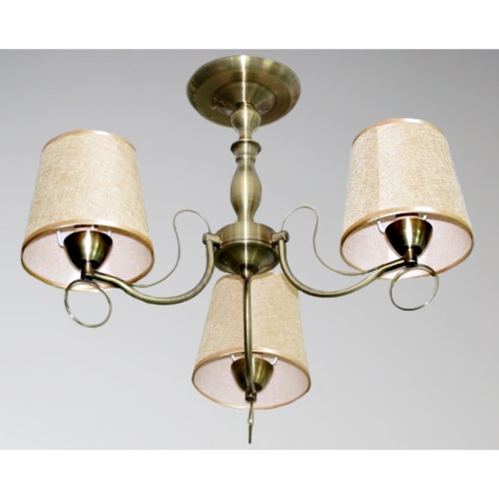 Люстра "Астра" 3xE27x60Вт античная бронза 50x50x40см.