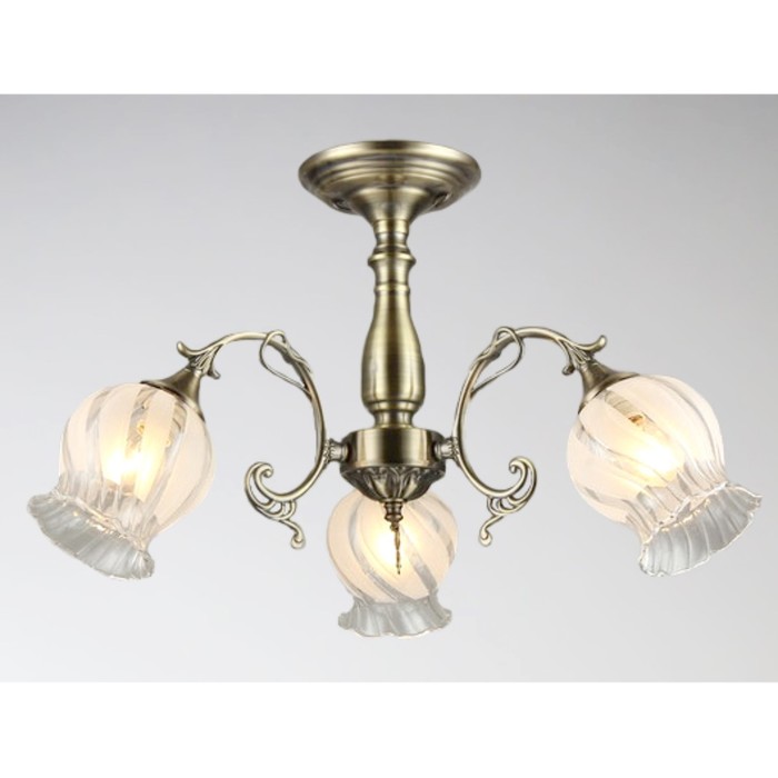 Люстра "Беатриса" 3xE27x60Вт античная бронза 55x55x50см.