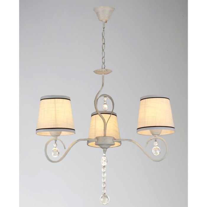 Люстра "Берта" 3xE27x60Вт белый 55x55x80см.