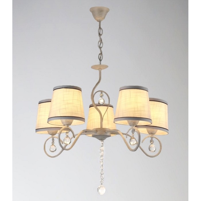 Люстра "Берта" 5xE27x60Вт белый 50x50x25см.