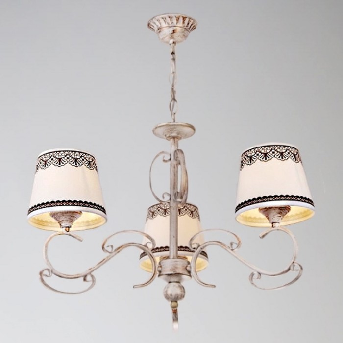 Люстра "Виктория" 3xE27x60Вт белый 50x50x80см.