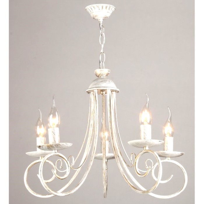 Люстра "Гелена" 5xE14x60Вт белый 45x45x70см.