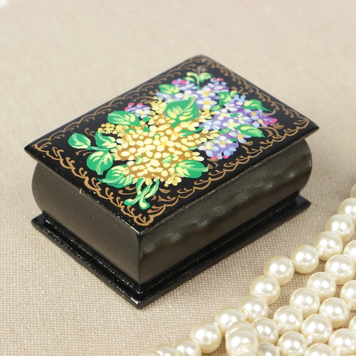 Шкатулка "Букет" 7х5 см, ручная роспись