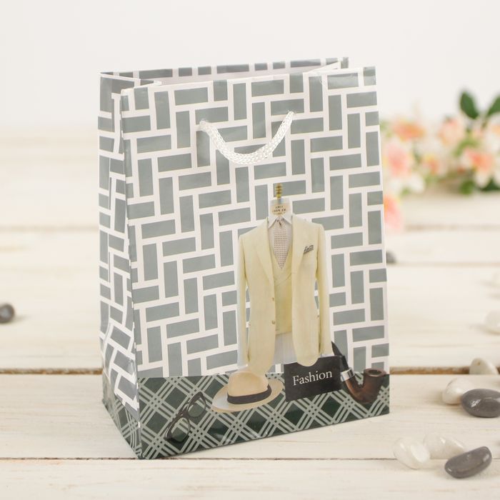 Пакет подарочный 12 х 5 х 15 см