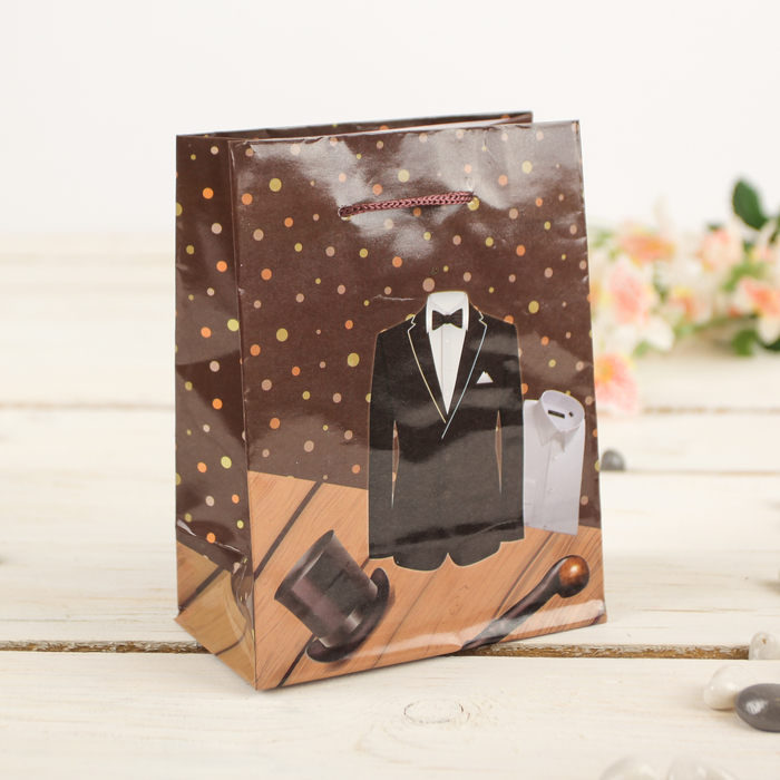 Пакет подарочный 12 х 5 х 15 см