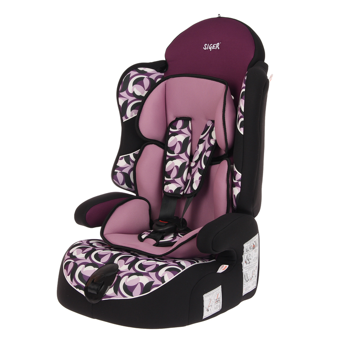 Автокресло-бустер «Драйв», группа 1-2-3, серия Siger Art, цвет абстракция